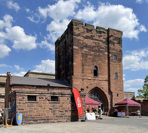 A view of the Agricola Tower which marked the original gateway to the inner bailey.