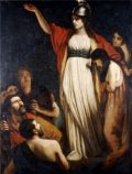Boudica haranguing the Britons by John Opie
