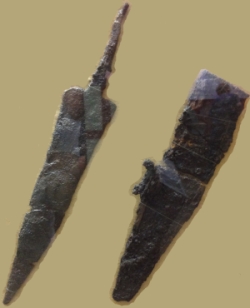Roman legionary dagger (pugio) and scabbard excavated in Chester.
