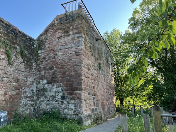 Morgan's Mount viewed from outside the city wall.