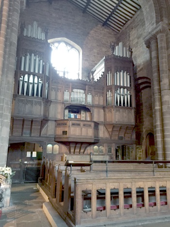 The organ used at Queen Victoria's Coronation and then purchased from Westminster Abbey for installation at St. John's.