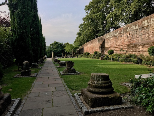 A view of Chester's Roman Gardens.