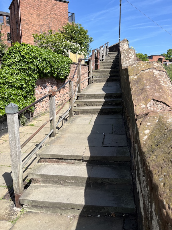 The Wishing Steps viewed from the south.